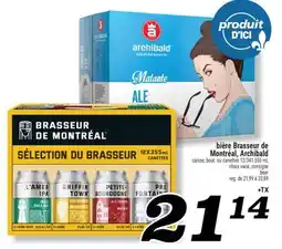 Marché Richelieu BIÈRE BRASSEUR DE MONTRÉAL, ARCHIBALD | BEER offer