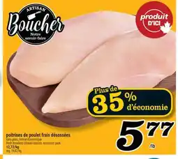 Marché Richelieu POITRINES DE POULET FRAIS DÉSOSSÉES | FRESH BONELESS CHICKEN BREASTS offer