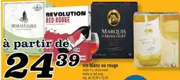 Marché Richelieu VIN BLANC OU ROUGE | WHITE OR RED WINE offer