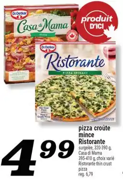 Marché Richelieu PIZZA CROÛTE MINCE RISTORANTE DR. OETKER | DR. OETKER RISTORANTE THIN CRUST PIZZA offer