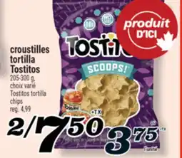 Marché Richelieu CROUSTILLES TORTILLA TOSTITOS | TOSTITOS TORTILLA CHIPS offer