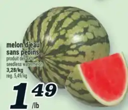 Marché Richelieu MELON D'EAU SANS PÉPINS | SEEDLESS WATERMELON offer