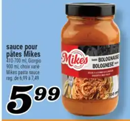 Marché Richelieu SAUCE POUR PÂTES MIKES | MIKES PASTA SAUCE offer