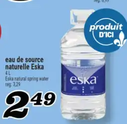 Marché Richelieu EAU DE SOURCE NATURELLE ESKA | ESKA NATURAL SPRING WATER offer