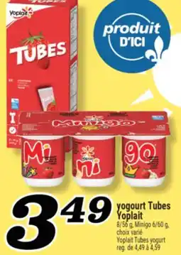 Marché Richelieu YOGOURT TUBES YOPLAIT | YOPLAIT TUBES YOGURT offer