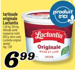 Marché Richelieu TARTINADE ORIGINALE LACTANTIA | LACTANTIA ORIGINAL SPREAD offer