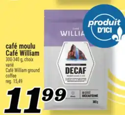 Marché Richelieu CAFÉ MOULU CAFÉ WILLIAM | CAFÉ WILLIAM GROUND COFFEE offer
