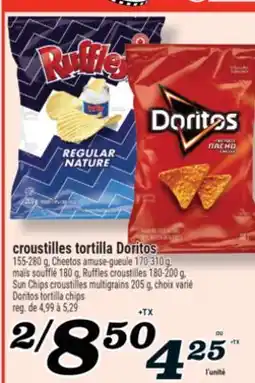 Marché Richelieu CROUSTILLES TORTILLA DORITOS | DORITOS TORTILLA CHIPS offer