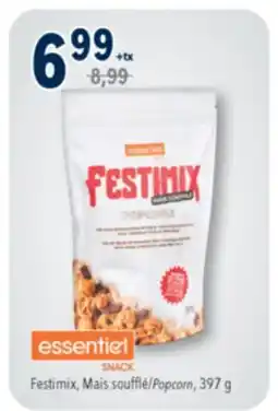 Familiprix ESSENTIEL SNACK Festimix, Popcorn, 397 g offer