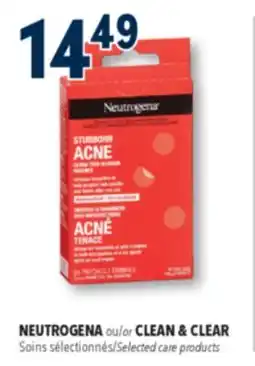Familiprix NEUTROGENA or CLEAN & CLEAR, Selected care products offer