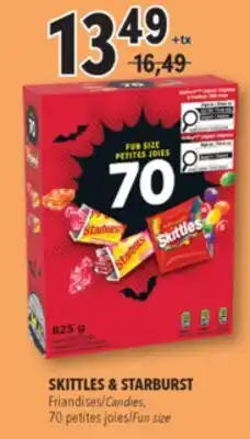 Familiprix SKITTLES & STARBURST Candies, 70 Fun size offer