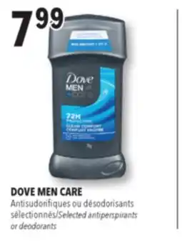 Familiprix Dove Men+Care clean comfort antiperspirant 76g offer
