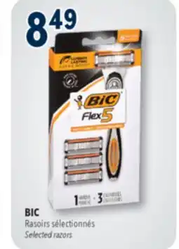 Familiprix BIC, Selected razors offer