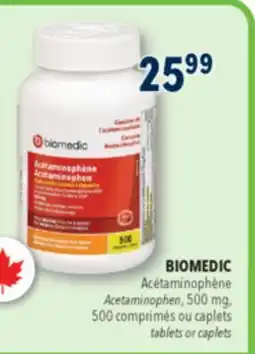 Familiprix BIOMEDIC tablets or caplets offer