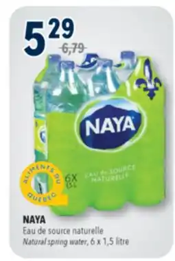 Familiprix NAYA Natural spring water, 6x 1,5litre offer