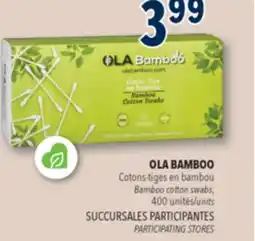 Familiprix Ola Bamboo cotton swabs 400un offer