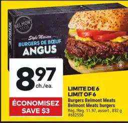 Giant Tiger Burgers Belmont Meats Belmont Meats burgers offer