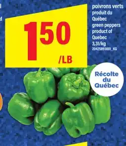Maxi POIVRONS VERTS | GREEN PEPPERS offer