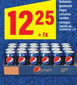 Maxi BOISSONS GAZEUSES PEPSI, 24X355 ML offer