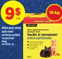 Maxi LITIÈRE POUR CHATS SANS NOM | FORMAT CLUB, 18 KG offer