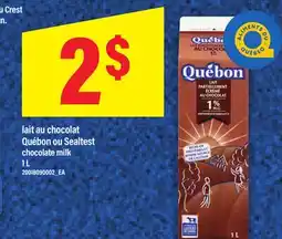 Maxi LAIT AU CHOCOLAT QUÉBON OU SEALTEST, 1 L offer
