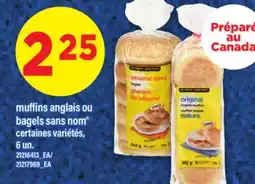 Maxi MUFFINS ANGLAIS OU BAGELS SANS NOM BAGELS SANS NOM , 6 un offer