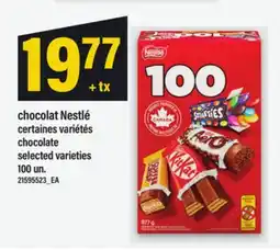Maxi CHOCOLAT NESTLÉ | CHOCOLATE, 100 UN offer