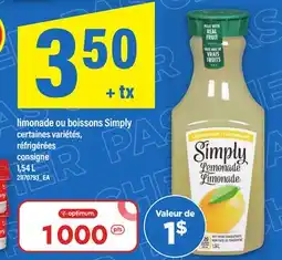 Maxi LIMONADE OU BOISSONS SIMPLY, 1,54 L offer