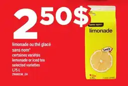 Maxi LIMONADE OU THÉ GLACÉ SANS NOM LEMONADE OR ICED TEA offer