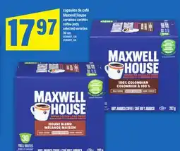Maxi CAPSULES DE CAFÉ MAXWELL HOUSE | COFFEE PODS, 30 un offer