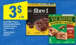 Maxi BARRES FIBRE, 1 125 G OU BARRES SUCRÉES ET SALÉES VAL NATURE, 148-210 G | BARS offer