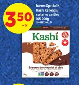 Maxi BARRES SPECIAL K, KASHI KELLOGG'S, 165-200g offer