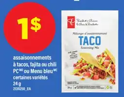 Maxi ASSAISONNEMENTS À À TACOS, FAJITA OU CHILI PC OU MENU BLEU, 24 G offer