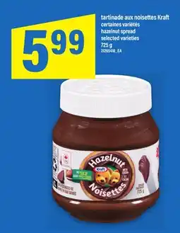 Maxi TARTINADE AUX NOISETTES KRAFT | HAZELNUT SPREAD, 725 G offer