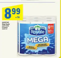 Maxi ESSUIE-TOUT MEGA ROYALE | PAPER TOWELS, 6 rouleaux offer