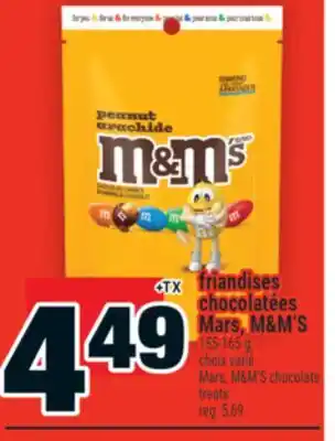Super C friandises chocolatées Mars, M&M'S | Mars, M&M'S chocolate treats offer