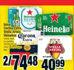 Super C bière Corona Extra, Stella Artois, Heineken | consigne beer offer