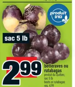 Super C betteraves ou rutabagas offer