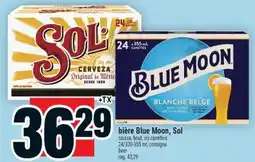 Super C bière Blue Moon, Sol offer
