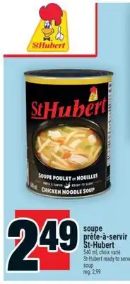 Super C soupe prête-à-servir St-Hubert | St-Hubert ready to serve soup offer