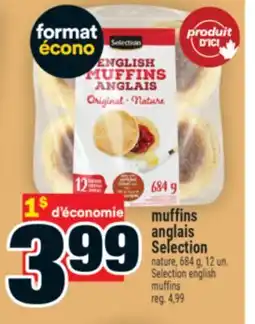 Super C muffins anglais Selection | Selection english muffins offer