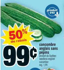 Super C concombre anglais sans pépins | seedless english cucumber offer