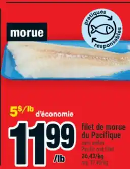 Super C filet de morue du Pacifique | Pacific cod fillet offer