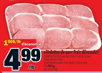 Super C côtelettes de porc frais désossées offer