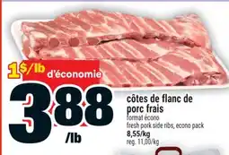 Super C côtes de flanc de porc frais | fresh pork side ribs offer
