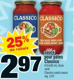 Super C sauce pour pâtes Classico | Classico pasta sauce offer