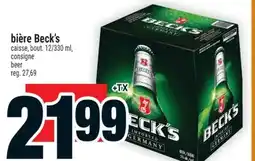 Super C bière Beck's offer