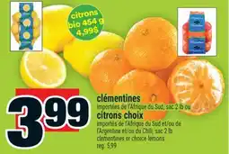 Super C 2 lb clementines ou citrons choix | clementines or choice lemons offer