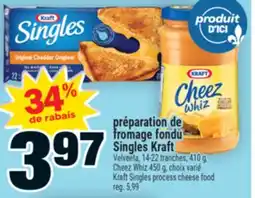 Super C préparation de fromage fondu Singles Kraft | Kraft Singles process cheese food offer