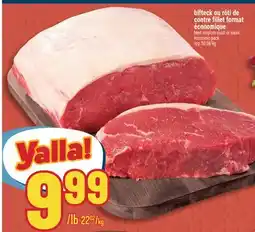Marché Adonis BIFTECK OU RÔTI DE CONTRE FILLET |BEEF STRIPLOIN ROAST OR STEAK offer